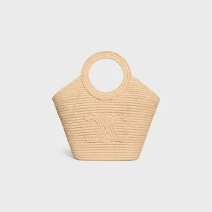 Woven basket bag
