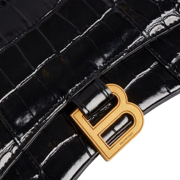Women's Hourglass Handbag Xs in Black