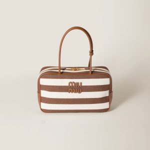 Beau leather top handle bag