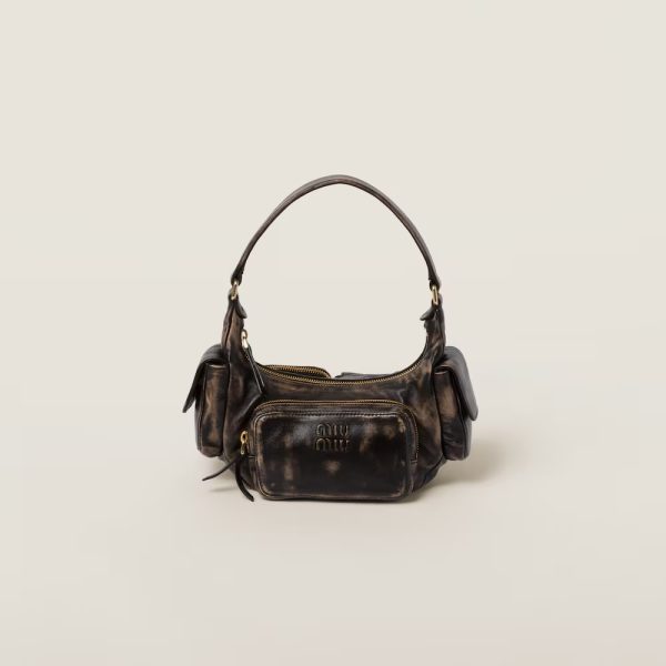 Pocket nappa leather bag