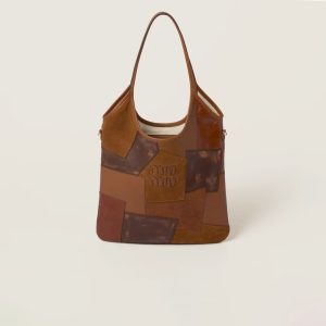 IVY leather collage handbag
