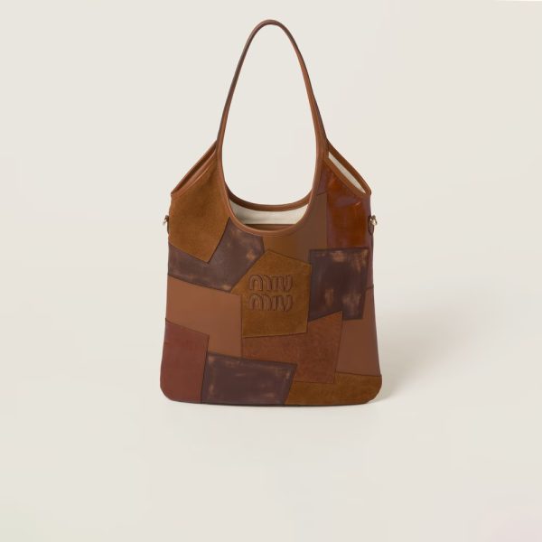 IVY leather collage handbag