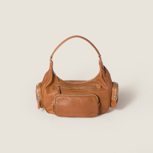 Pocket Nappa Leather single-shoulder bag