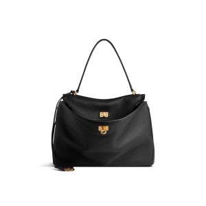 Women's Rodeo Handbag Medium Grained Calfskin in Sesame