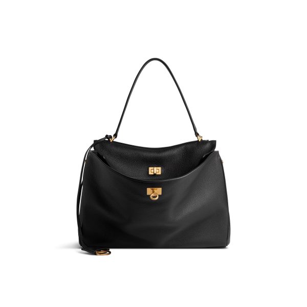 Women's Rodeo Handbag Medium Grained Calfskin in Sesame